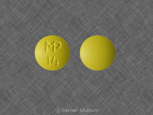 Thioridazine hydrochloride 25 mg MP 14