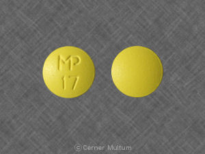 Thioridazine hydrochloride 50 mg MP 17