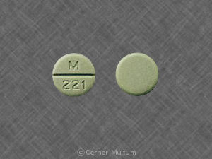 Pill M 221 is Timolol Maleate 10 mg