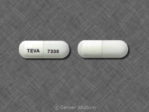 Pill 93 7335 93 7335 White Capsule/Oblong is Topiramate (Sprinkle)