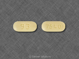 Pill 93 7540 Yellow Capsule-shape is Topiramate