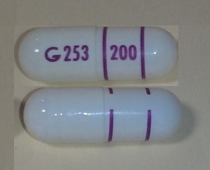 Tramadol hydrochloride extended-release 200 mg G 253 200
