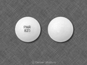 Pill PAR 823 White Round is Tramadol Hydrochloride Extended Release