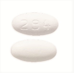 Pill 294 White Elliptical/Oval is Trandolapril and Verapamil Hydrochloride Extended Release
