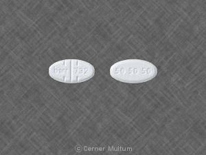 Pill barr 732 50 50 50 White Elliptical/Oval is Trazodone Hydrochloride