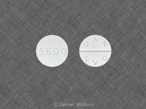 Pill 5600 DAN DAN White Round is Trazodone Hydrochloride