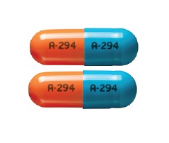 Pill A 294 A 294 Blue & Orange Capsule/Oblong is Trimipramine Maleate