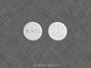 Pill McNEIL TYLENOL 3 CODEINE White Round is Tylenol with Codeine #3