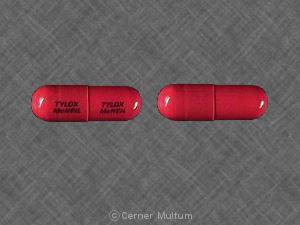 Pill TYLOX McNEIL TYLOX McNEIL Red Capsule/Oblong is Tylox