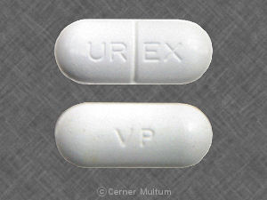 Pill UR EX VP White Capsule-shape is Urex