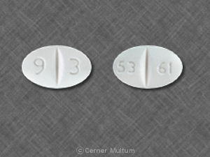 Pill 93 5361 White Elliptical/Oval is Ursodiol