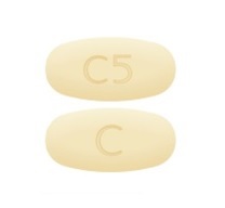 Pill C C5 Yellow Oval is Valsartan