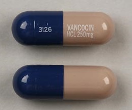 Vancomycin hydrochloride 250 mg 3126 VANCOCIN HCL 250mg