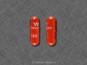 Venlafaxine hydrochloride extended-release 150 mg W Effexor XR 150