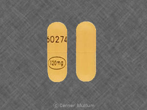 Verapamil hydrochloride SR 120 mg 60274 120mg