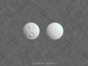 Pill VP Logo is Vicoprofen 7.5 mg / 200 mg