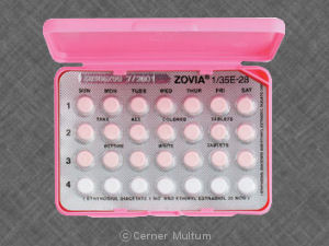 Zovia 1 35e ethinyl estradiol 35 mcg / ethynodiol 1 mg WATSON 383