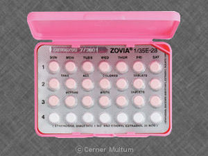 Zovia 1 35e ethinyl estradiol 35 mcg / ethynodiol 1 mg WATSON 383