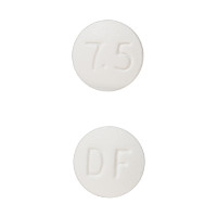 Pill DF 7.5 is Darifenacin Hydrobromide Extended Release 7.5 mg