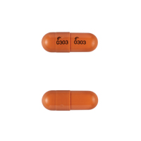 Pill Logo (Actavis) 0303 Logo (Actavis) 0303 Brown Capsule/Oblong is Dextroamphetamine Sulfate Extended-Release