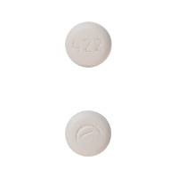 Pill Logo (Actavis) 422 Gray Round is Lamotrigine Extended-Release
