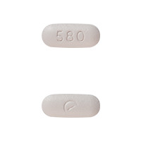 Pill Logo (Actavis) 580 Gray Capsule-shape is Lamotrigine Extended-Release