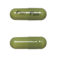 Pill Logo (Actavis) 3092 Logo (Actavis) 3092 Green Capsule-shape is Morphine Sulfate Extended-Release