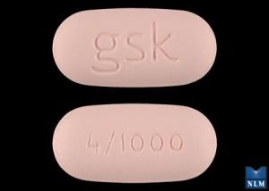 Avandamet 1000 mg / 4 mg gsk 4/1000