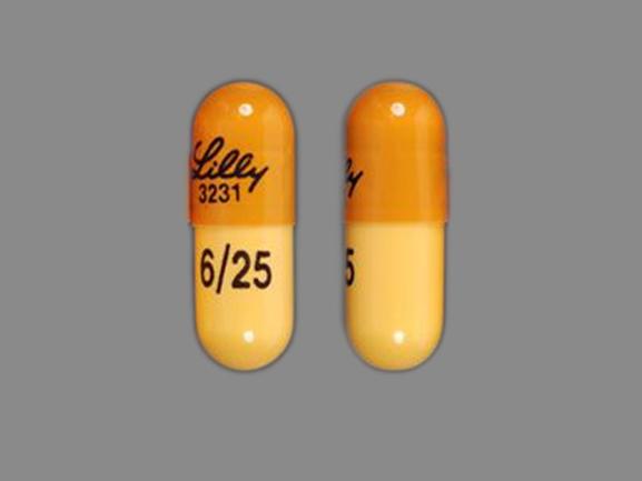 Symbyax 25 mg / 6 mg Lilly 3231 6/25