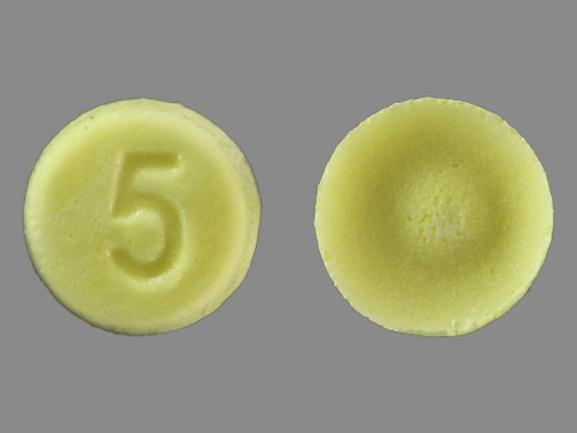 Pill Imprint 5 (Zyprexa Zydis 5 mg)
