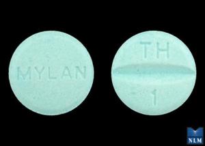 Pill TH 1 MYLAN er hydroklortiazid og triamteren 25 mg / 37,5 mg