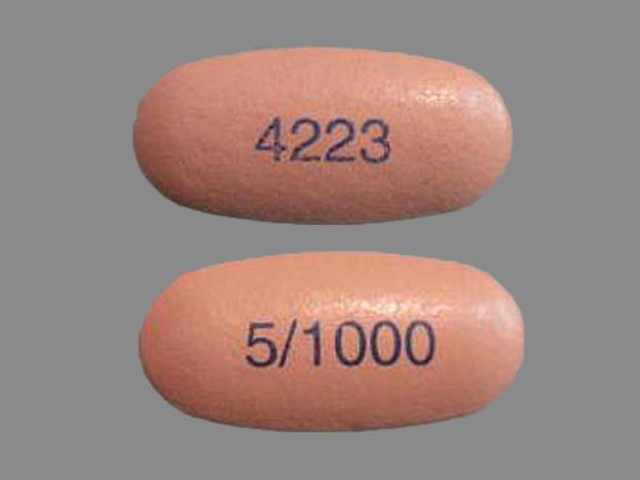 Kombiglyze XR metformin hydrochloride extended-release 1000 mg / saxagliptin 5 mg 5/1000 4223