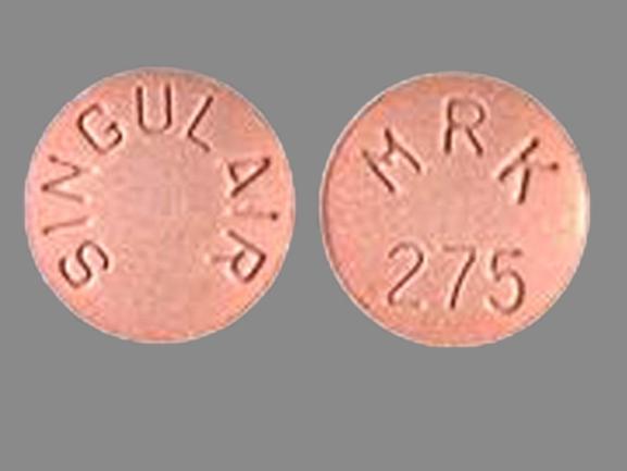 Pill SINGULAIR MRK 275 Pink Round is Singulair