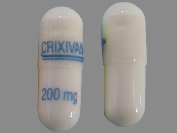 Pill CRIXIVAN 200 mg White Capsule-shape is Crixivan