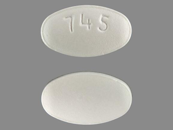 Pill 745 White Oval is Hyzaar