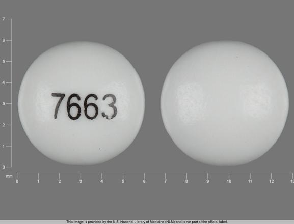 Pill 7663 Gray Round is Aromasin