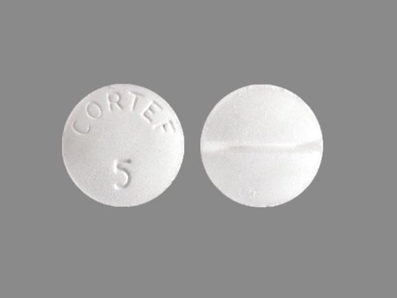 Pill CORTEF 5 is Cortef 5 mg