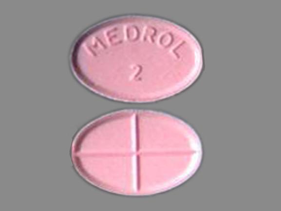Pill MEDROL 2 Pink Oval is Medrol