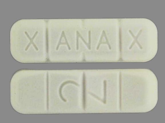 Pill X ANA X 2 White Rectangle is Xanax