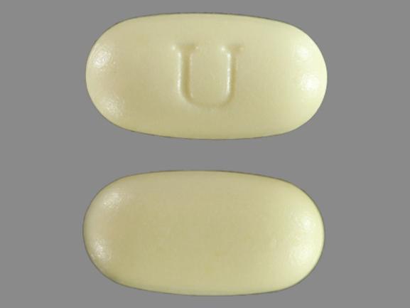 Pill Imprint U (Colestid 1 g)