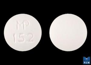 Pill MP 152 White Round is Atenolol and Chlorthalidone