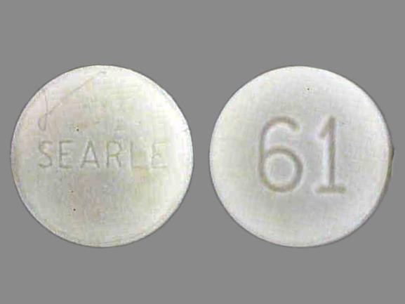 Pill SEARLE 61 White Round is Lomotil