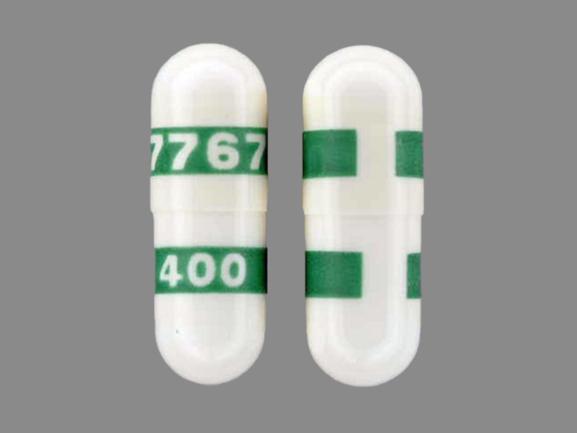 Pill 7767 400 White Capsule/Oblong is Celebrex