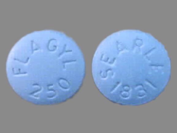 Pill FLAGYL 250 SEARLE 1831 is Flagyl 250 mg