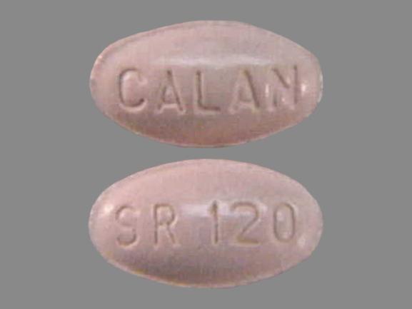 Pill CALAN SR120 Purple Oval is Calan SR