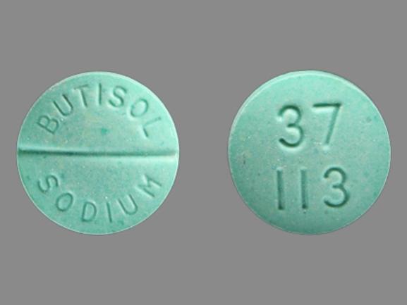 Butisol sodium 30 mg BUTISOL SODIUM 37 113