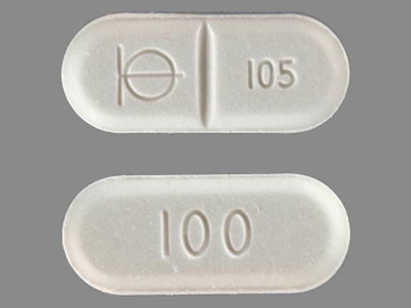 Pill Logo 105 100 White Capsule/Oblong is Demadex