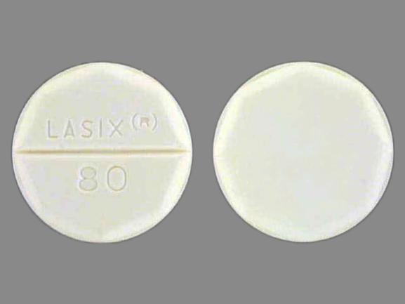 Pill Lasix® 80 White Round is Lasix