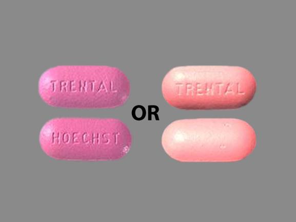 Pill HOECHST TRENTAL Pink Oval is Trental