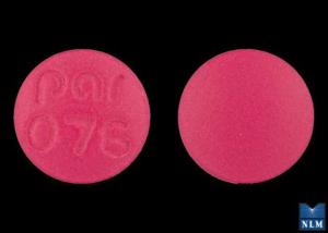 Pill par 076 Pink Round is Fluphenazine Hydrochloride